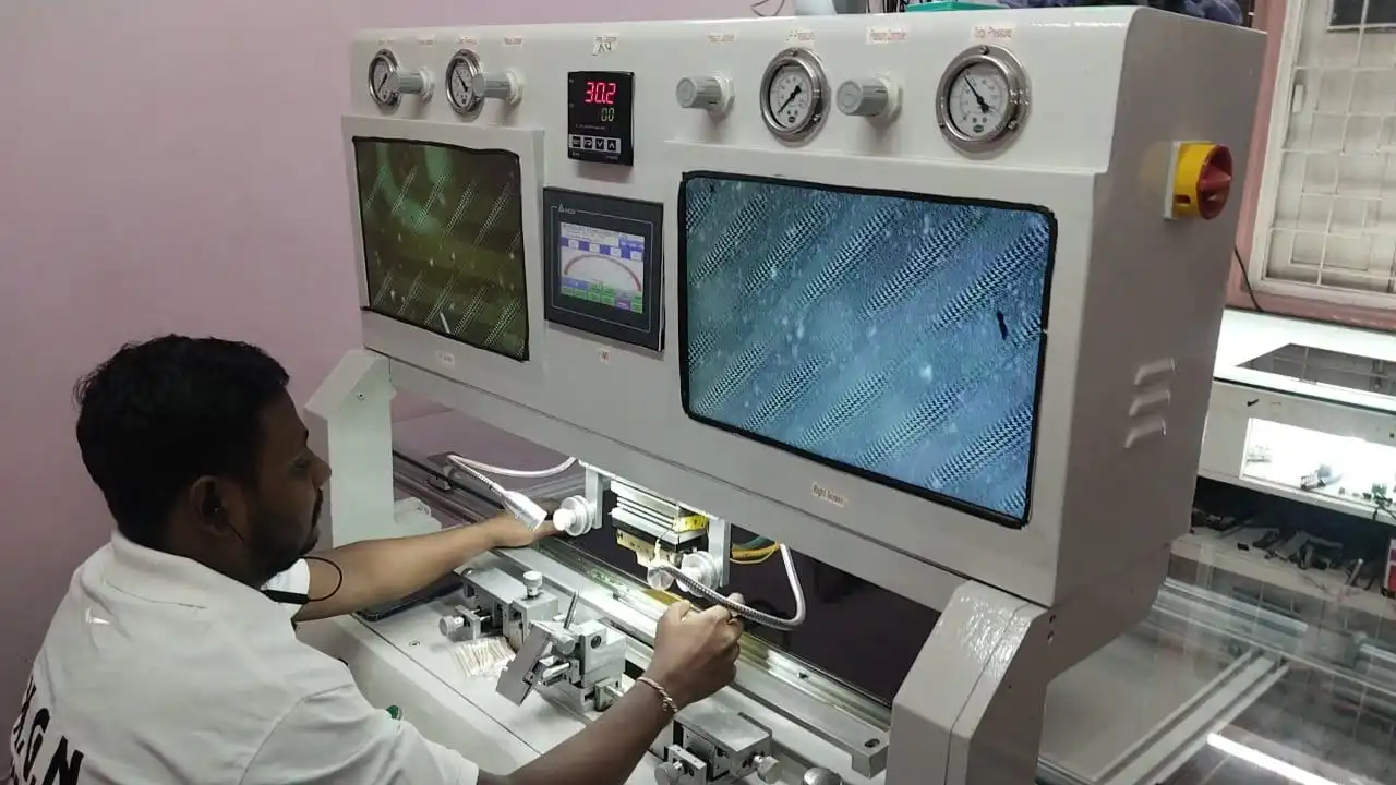 A Technician Repairing a TV at our service center.